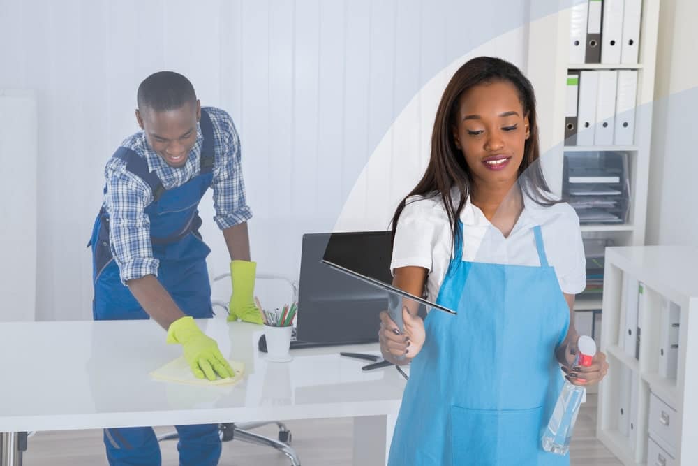 an image of janitors and custodians at work | janitorial & custodian services in Nigeria