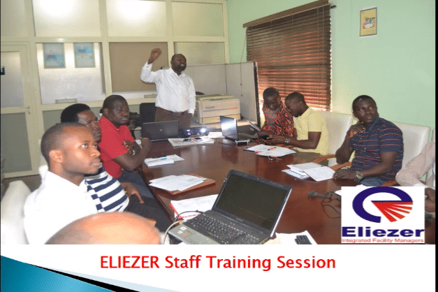 participants in a facility management training session