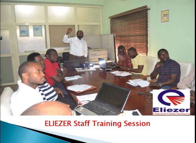 participants in a facility management training session