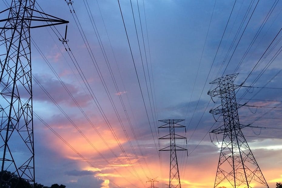 energy poles and wires - power lines